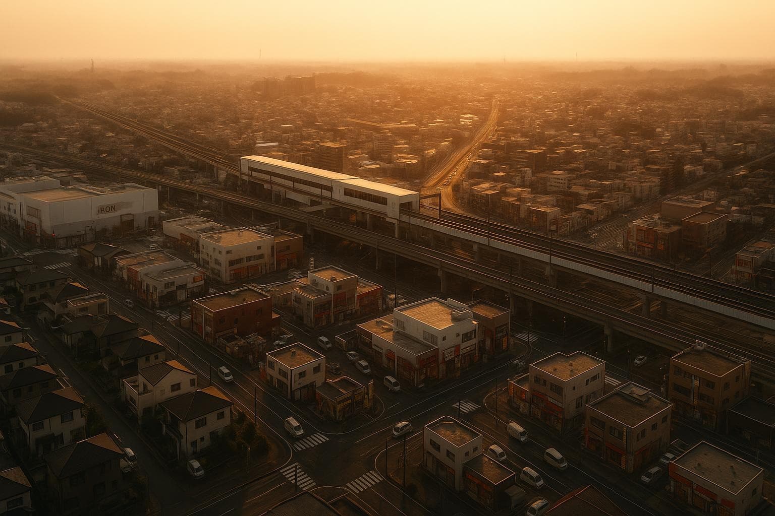 鎌ケ谷市の軽貨物配送イメージ(新鎌ケ谷駅前商業集積・golden hour)